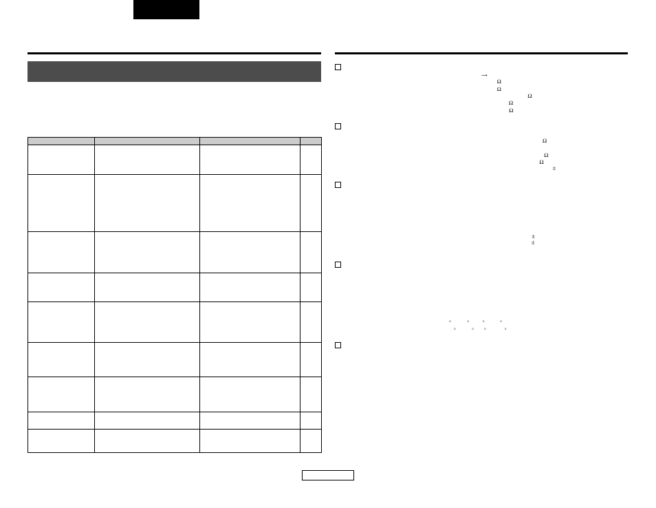 Antes de solicitar reparaciones especificaciones, Español | Denon DN-A300M User Manual | Page 24 / 25