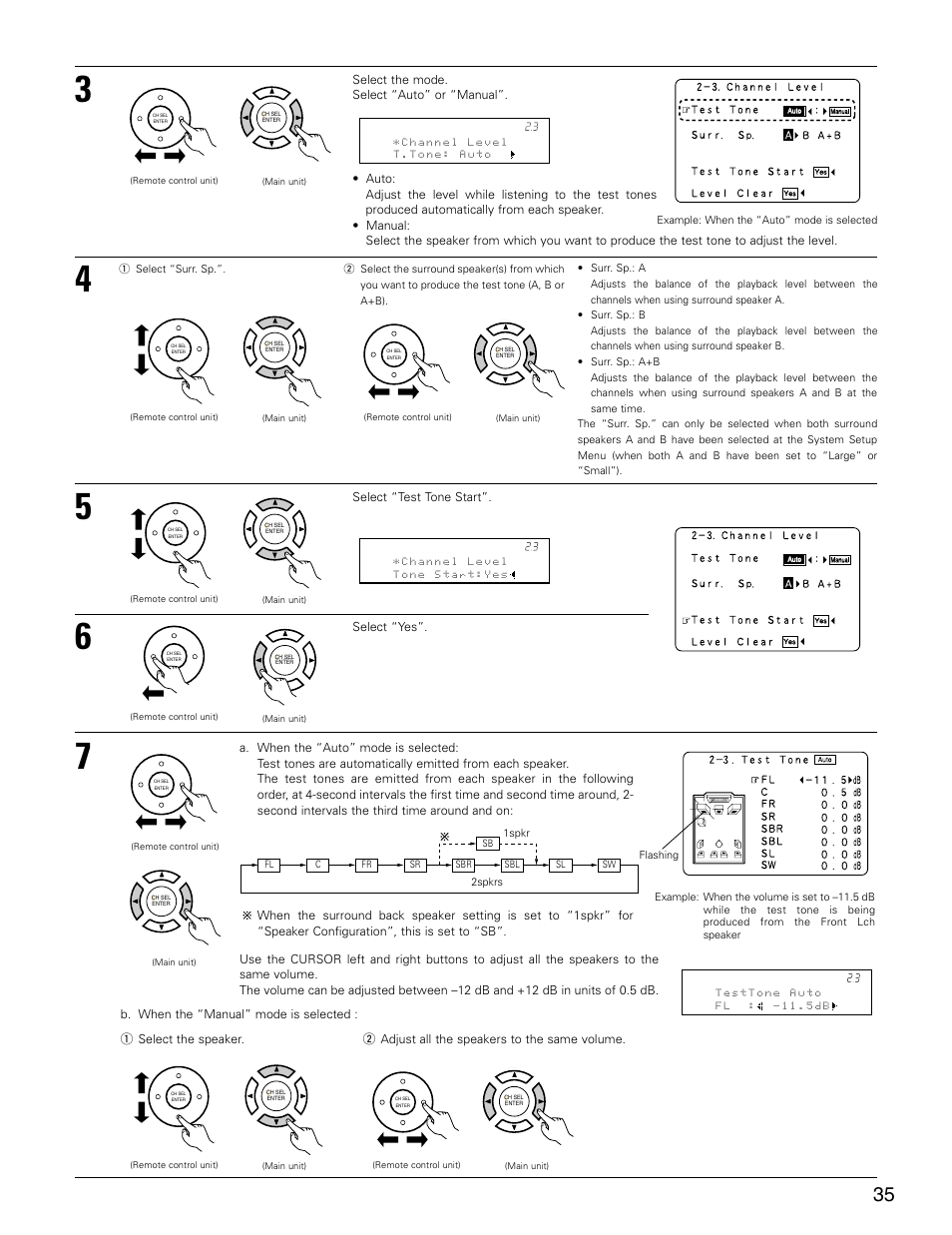 Denon AVR-3805 User Manual | Page 35 / 104