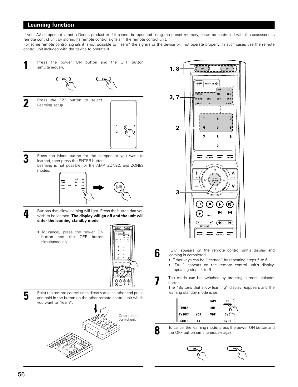 Denon AVR-3805 User Manual | Page 56 / 104