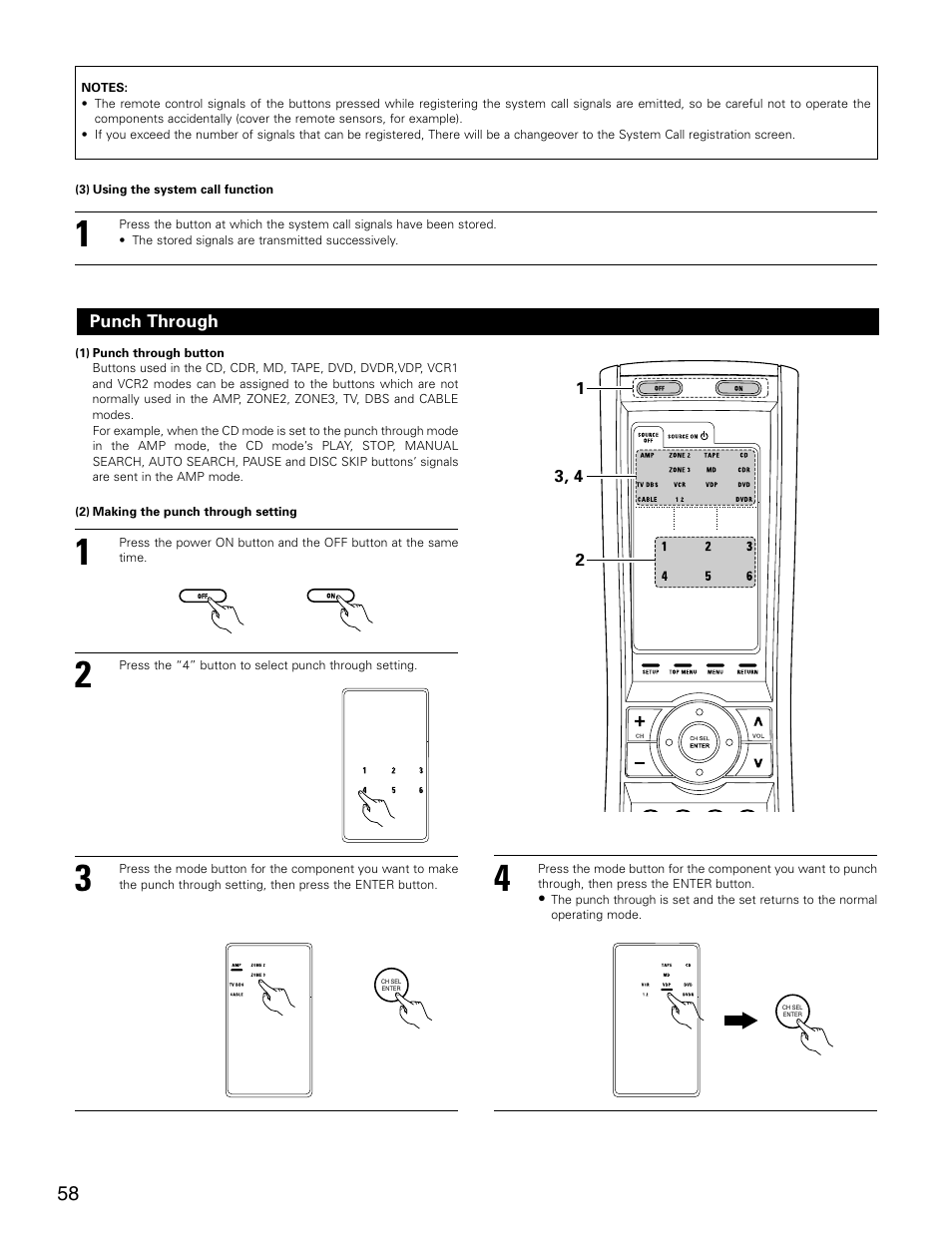 Denon AVR-3805 User Manual | Page 58 / 104