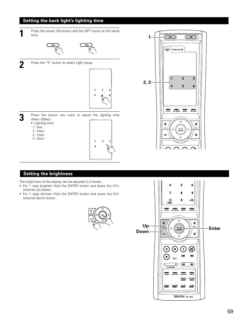Denon AVR-3805 User Manual | Page 59 / 104