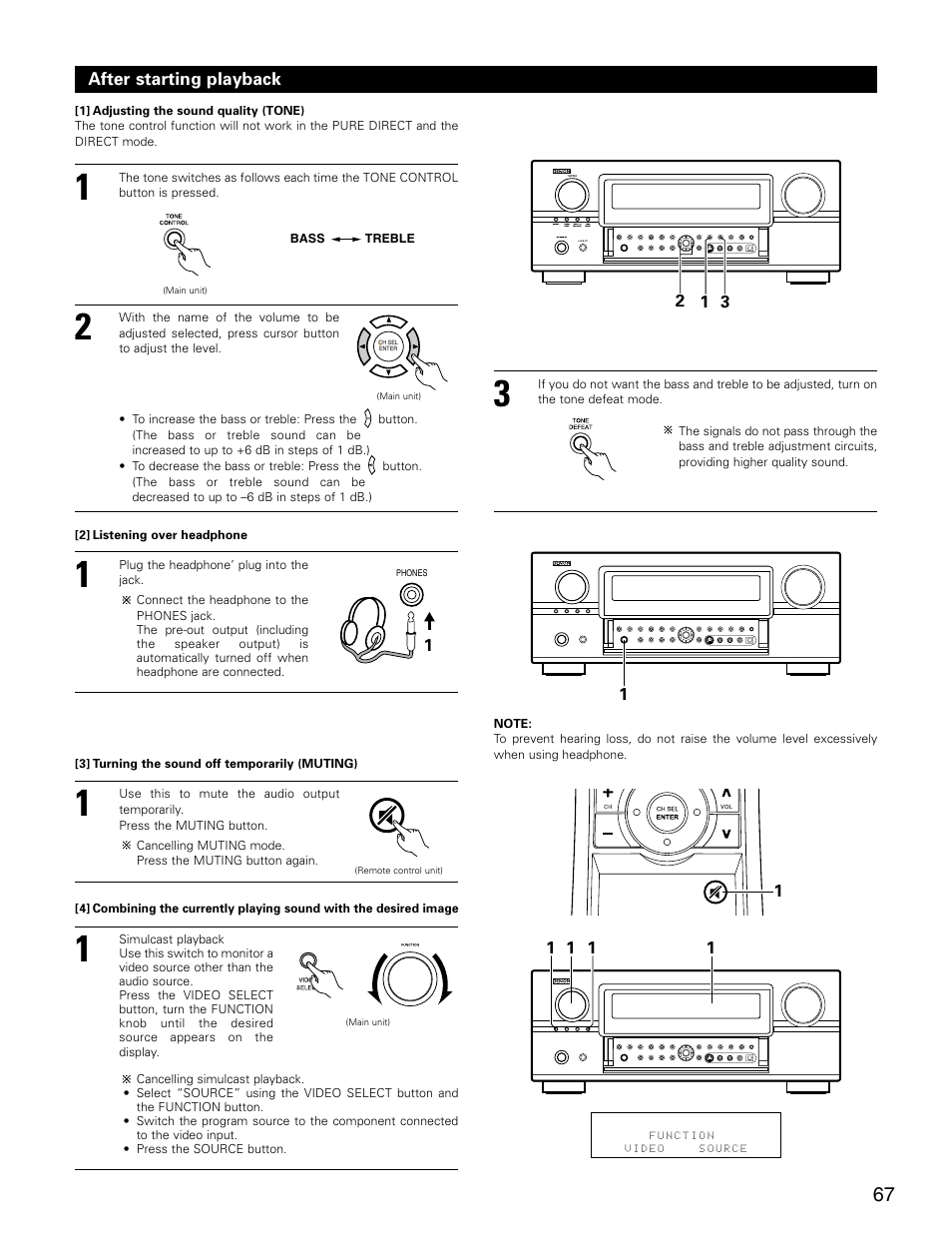 Denon AVR-3805 User Manual | Page 67 / 104