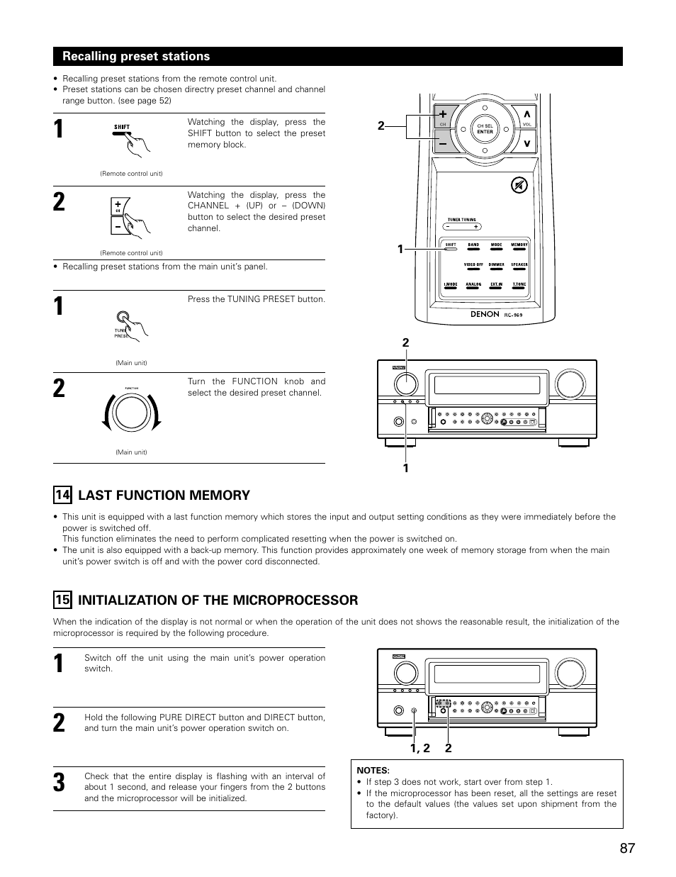 Denon AVR-3805 User Manual | Page 87 / 104