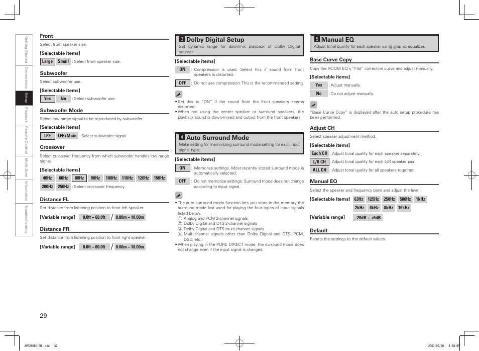 Denon AVR-2808CI User Manual | Page 32 / 96