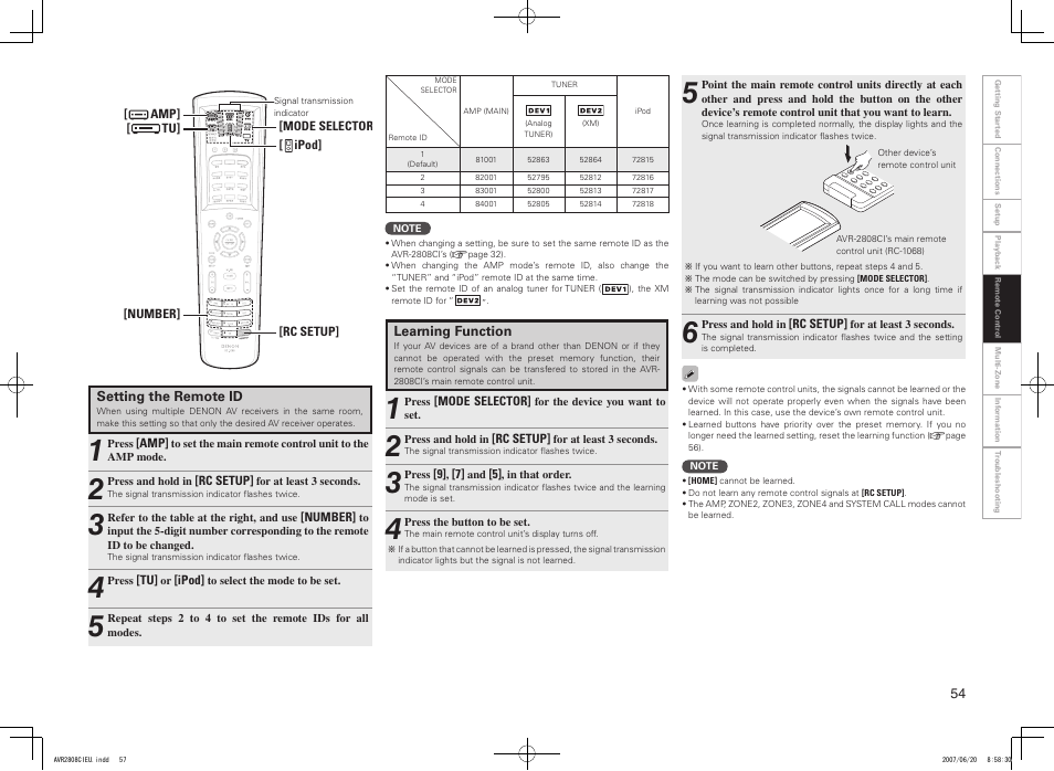 Denon AVR-2808CI User Manual | Page 57 / 96