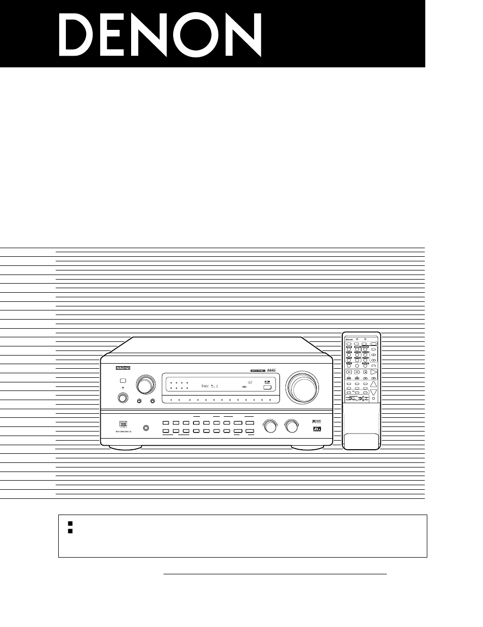 Denon AVR-4800 User Manual | 69 pages