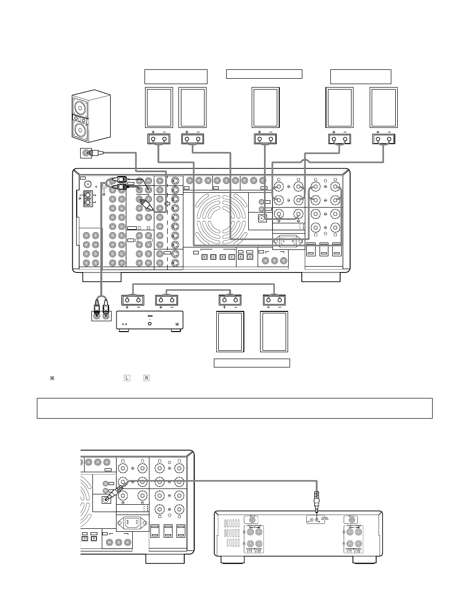 L) (r) (r) (l) (r) | Denon AVR-4800 User Manual | Page 14 / 69