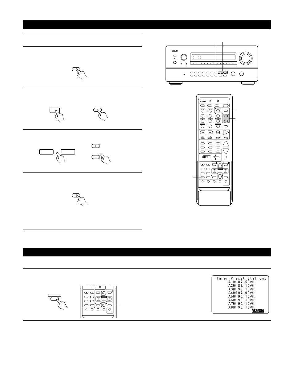 34 2,5 checking the preset stations | Denon AVR-4800 User Manual | Page 58 / 69