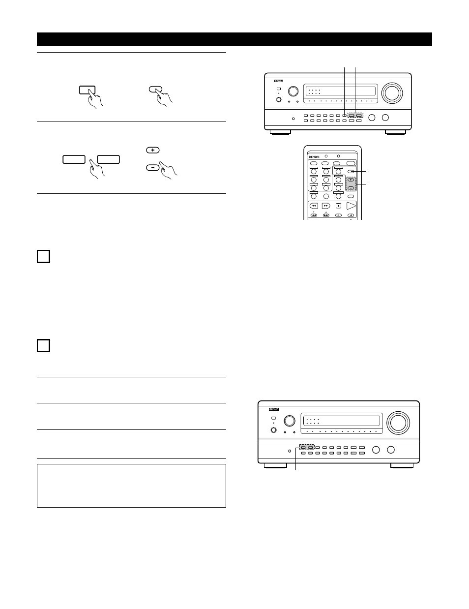 14 initialization of the microprocessor, Recalling preset stations 1 2 | Denon AVR-4800 User Manual | Page 59 / 69