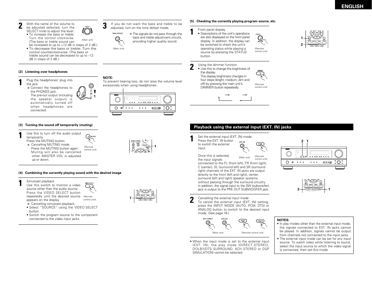 Denon AVR-1603 User Manual | Page 17 / 60