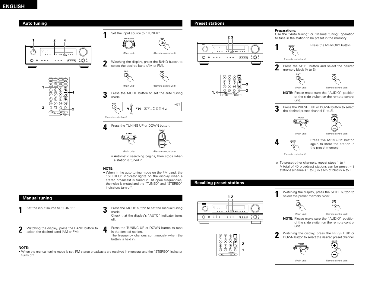 Denon AVR-1603 User Manual | Page 24 / 60