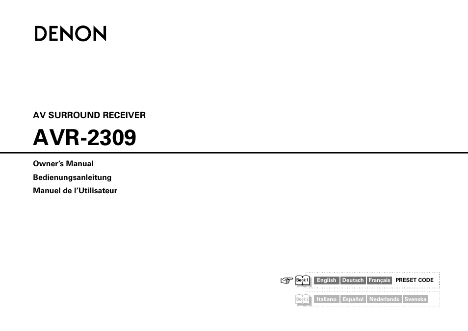 Denon AVR-2309 User Manual | 81 pages