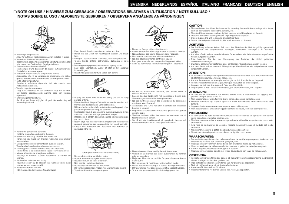 Denon AVR-2309 User Manual | Page 3 / 81