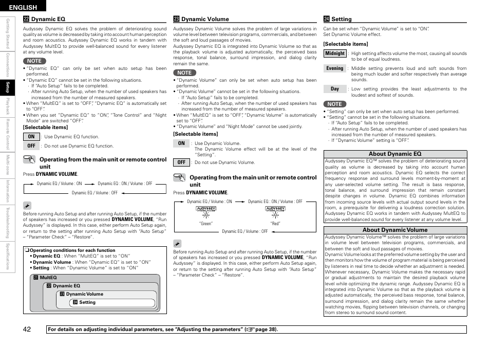 Denon AVR-2309 User Manual | Page 46 / 81