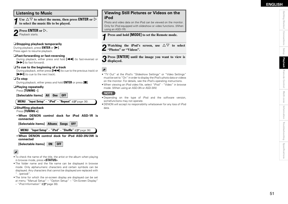 Denon AVR-2309 User Manual | Page 55 / 81