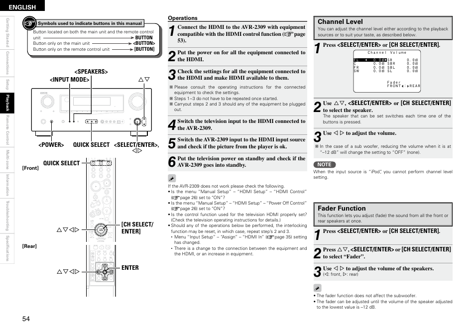 Denon AVR-2309 User Manual | Page 58 / 81