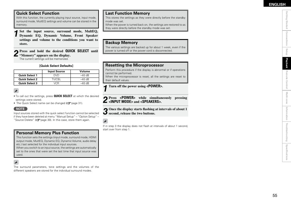 Denon AVR-2309 User Manual | Page 59 / 81
