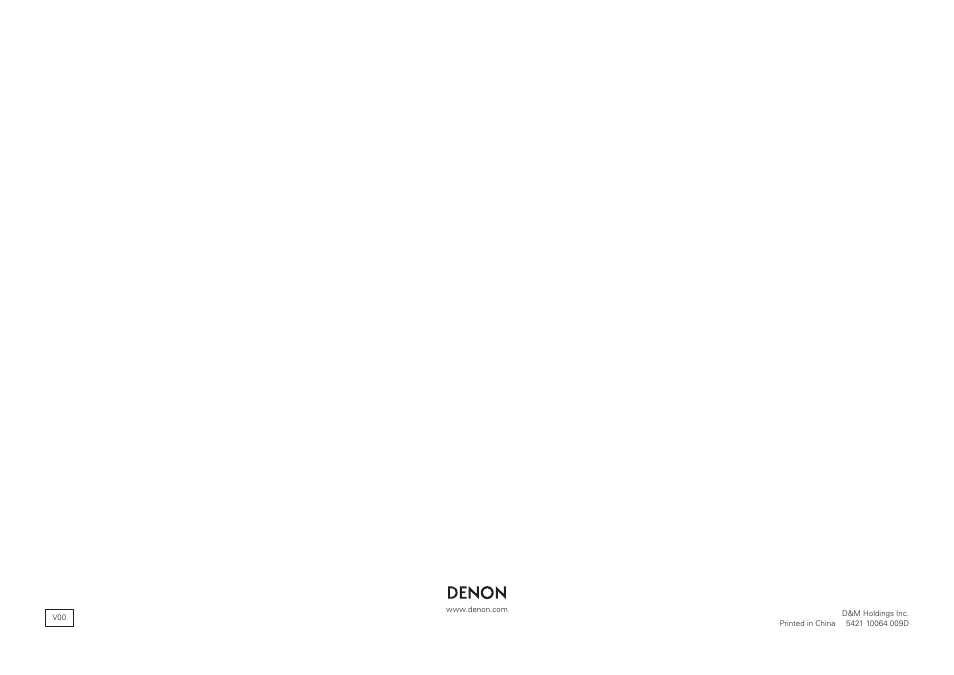 Denon AVR-3312CI User Manual | Page 16 / 16