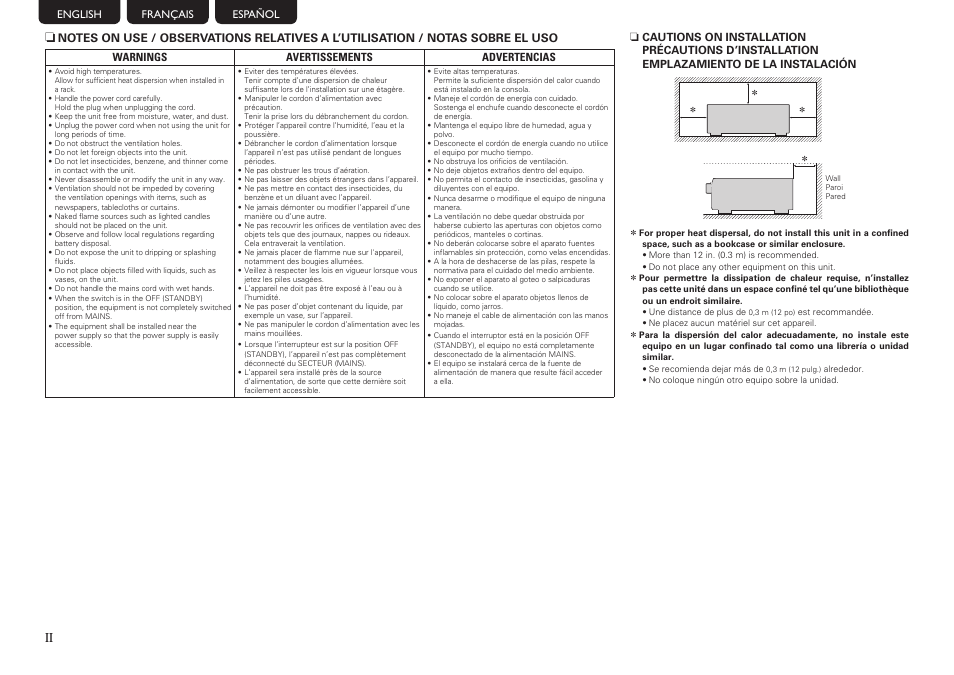 Denon AVR-3312CI User Manual | Page 4 / 16