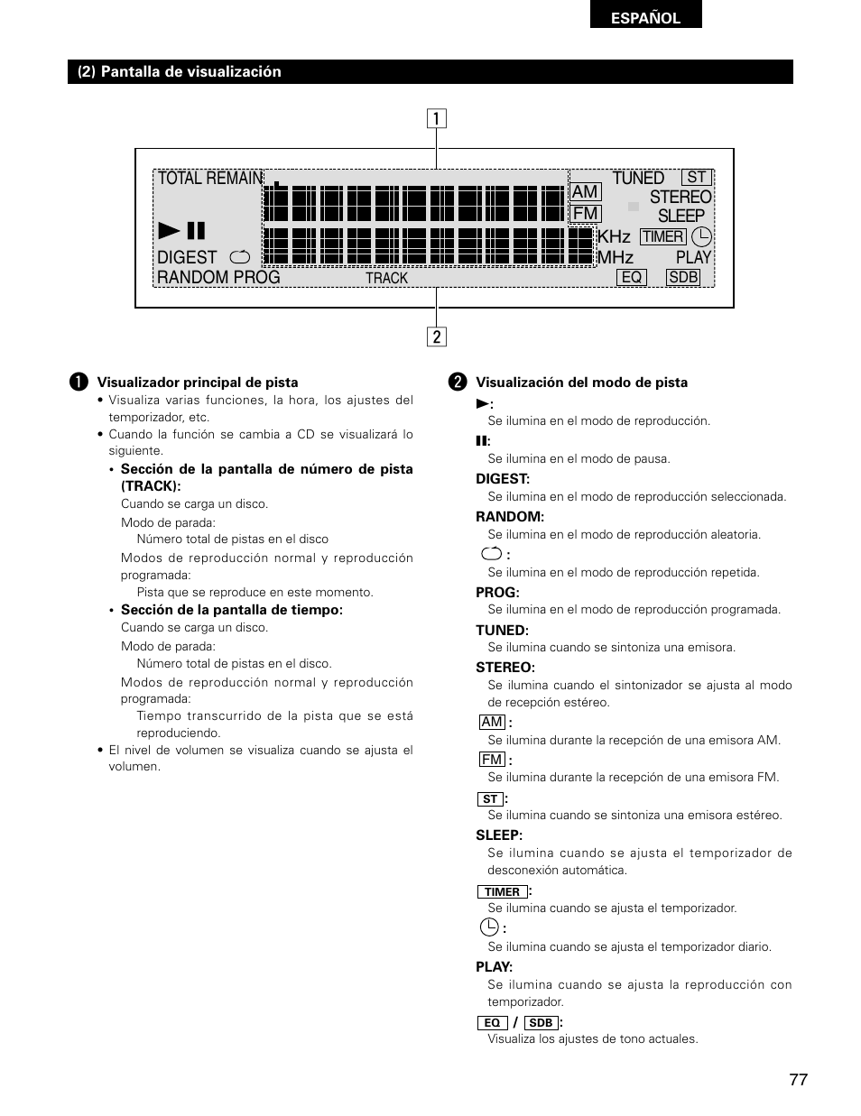 Khz mhz fm am | Denon D-AJ03 User Manual | Page 43 / 73