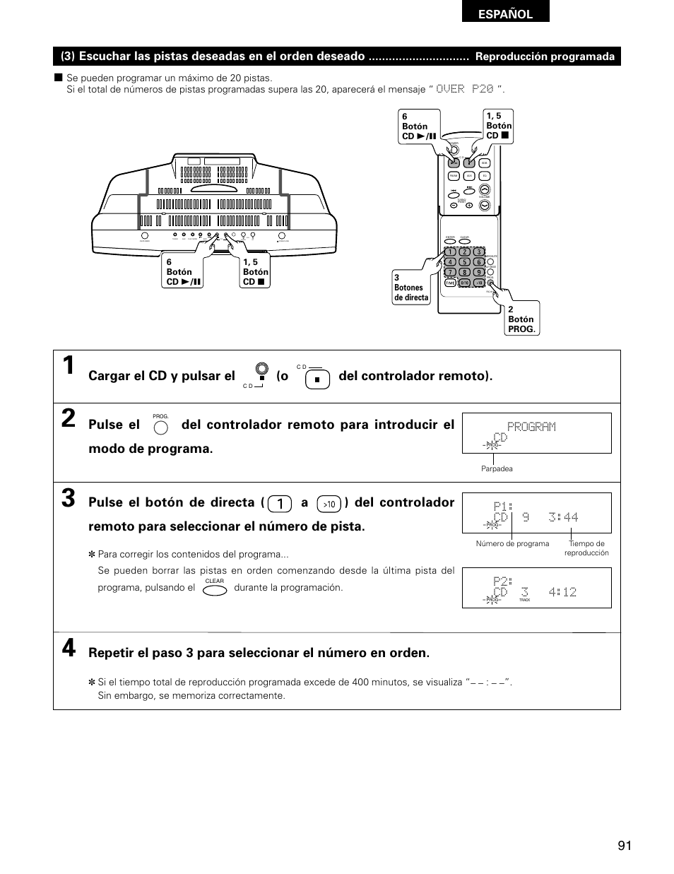Español | Denon D-AJ03 User Manual | Page 57 / 73