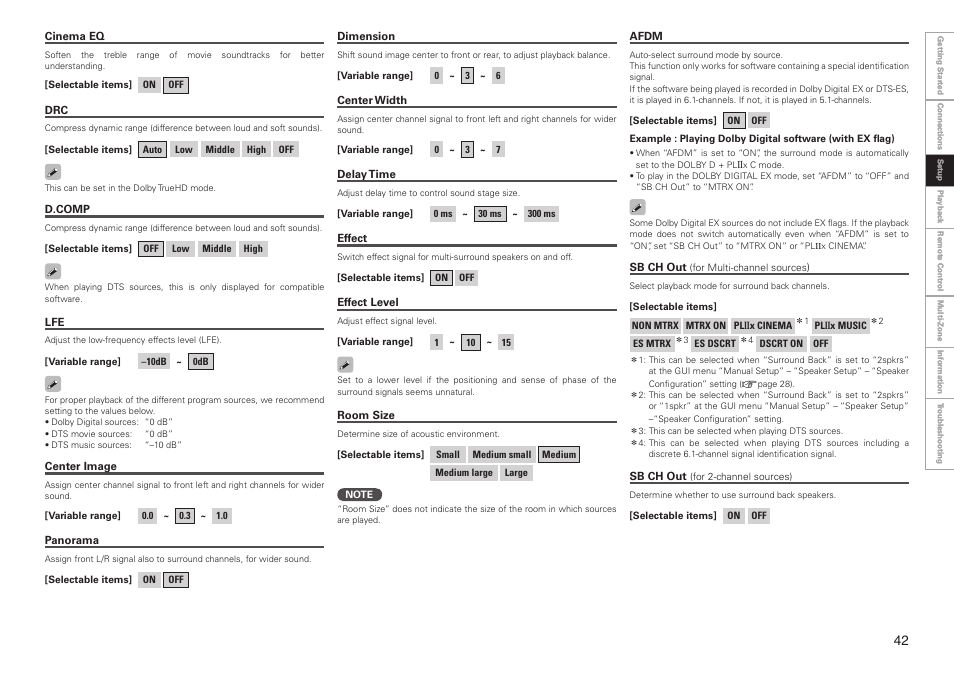 Denon AVR-3808CI User Manual | Page 45 / 108