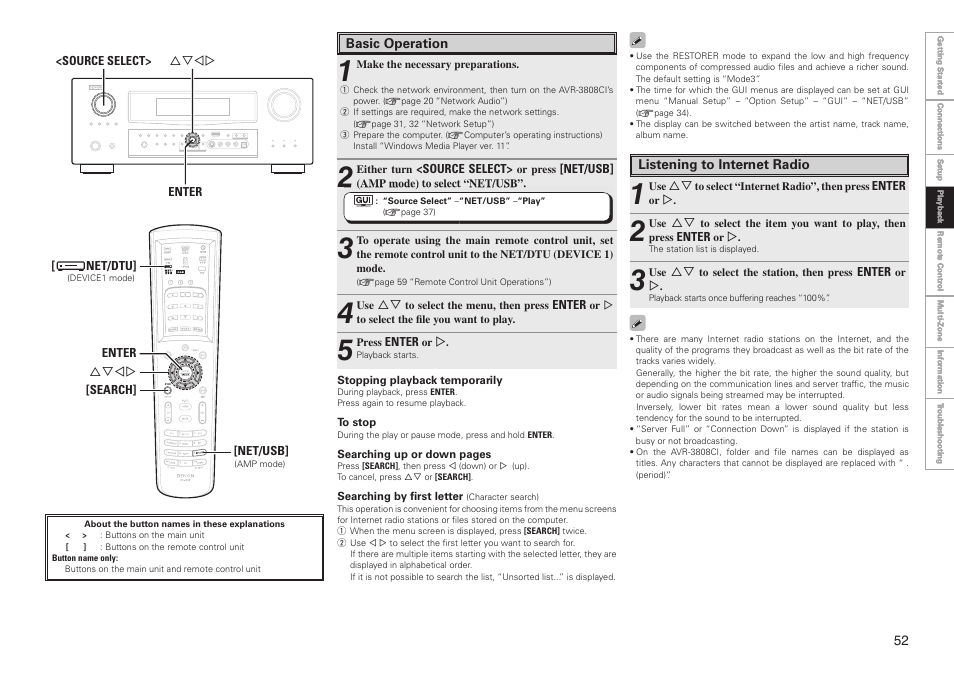 Denon AVR-3808CI User Manual | Page 55 / 108