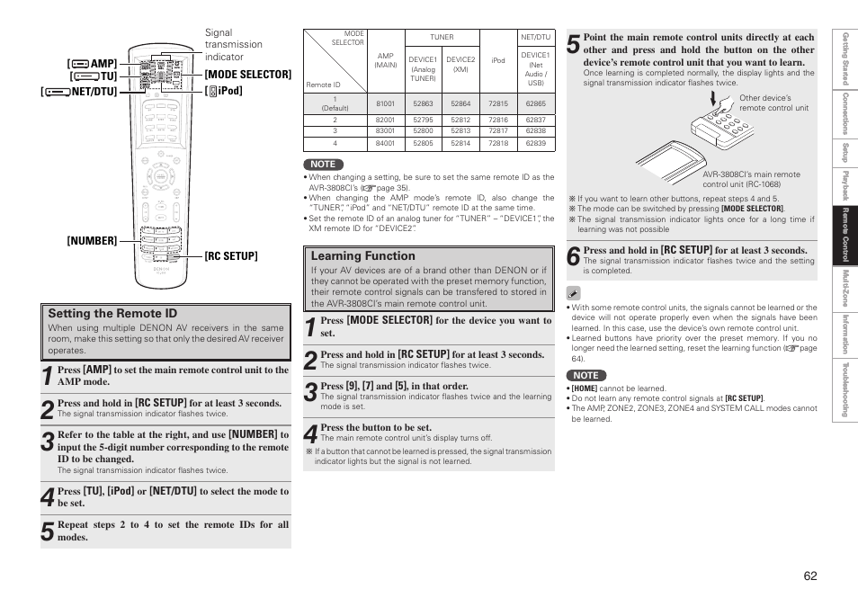 Denon AVR-3808CI User Manual | Page 65 / 108