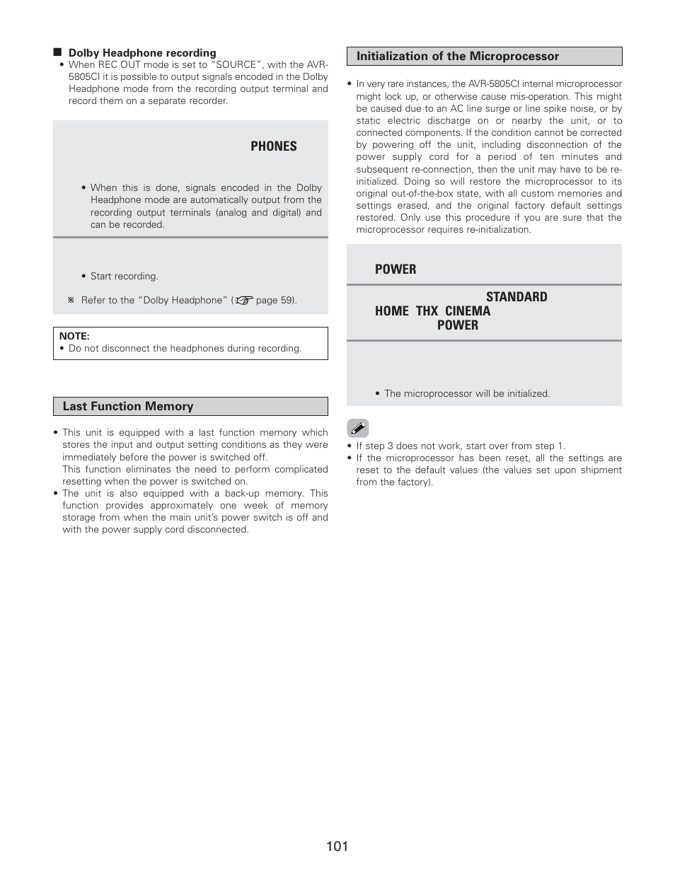 Denon AVR-5805CI User Manual | Page 101 / 214