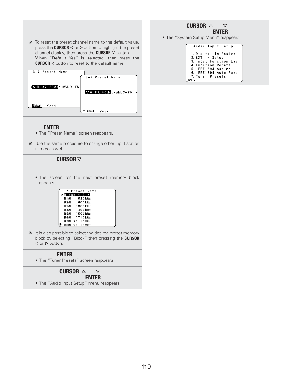 Denon AVR-5805CI User Manual | Page 110 / 214
