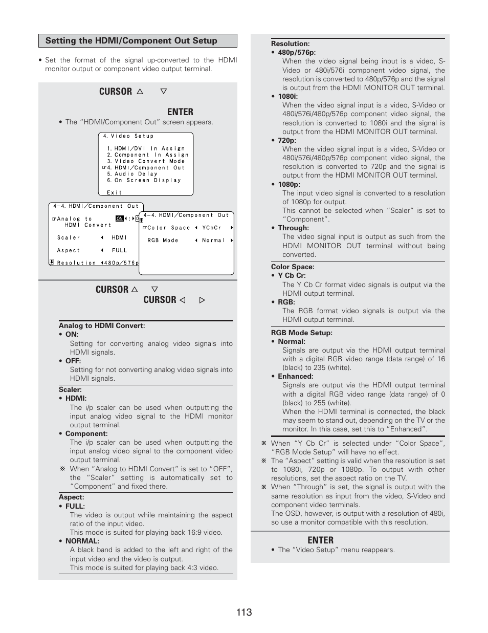 Denon AVR-5805CI User Manual | Page 113 / 214