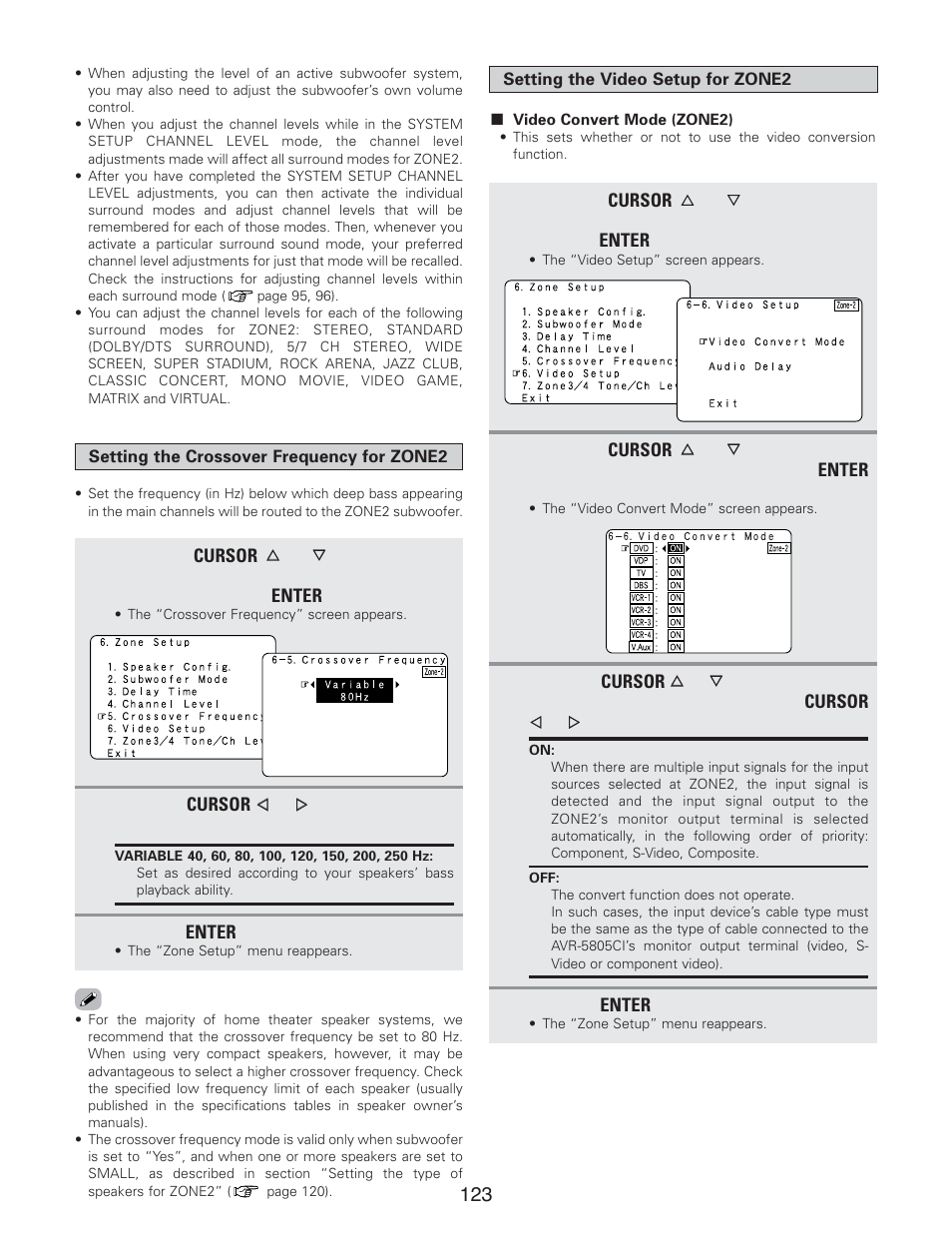 Denon AVR-5805CI User Manual | Page 123 / 214