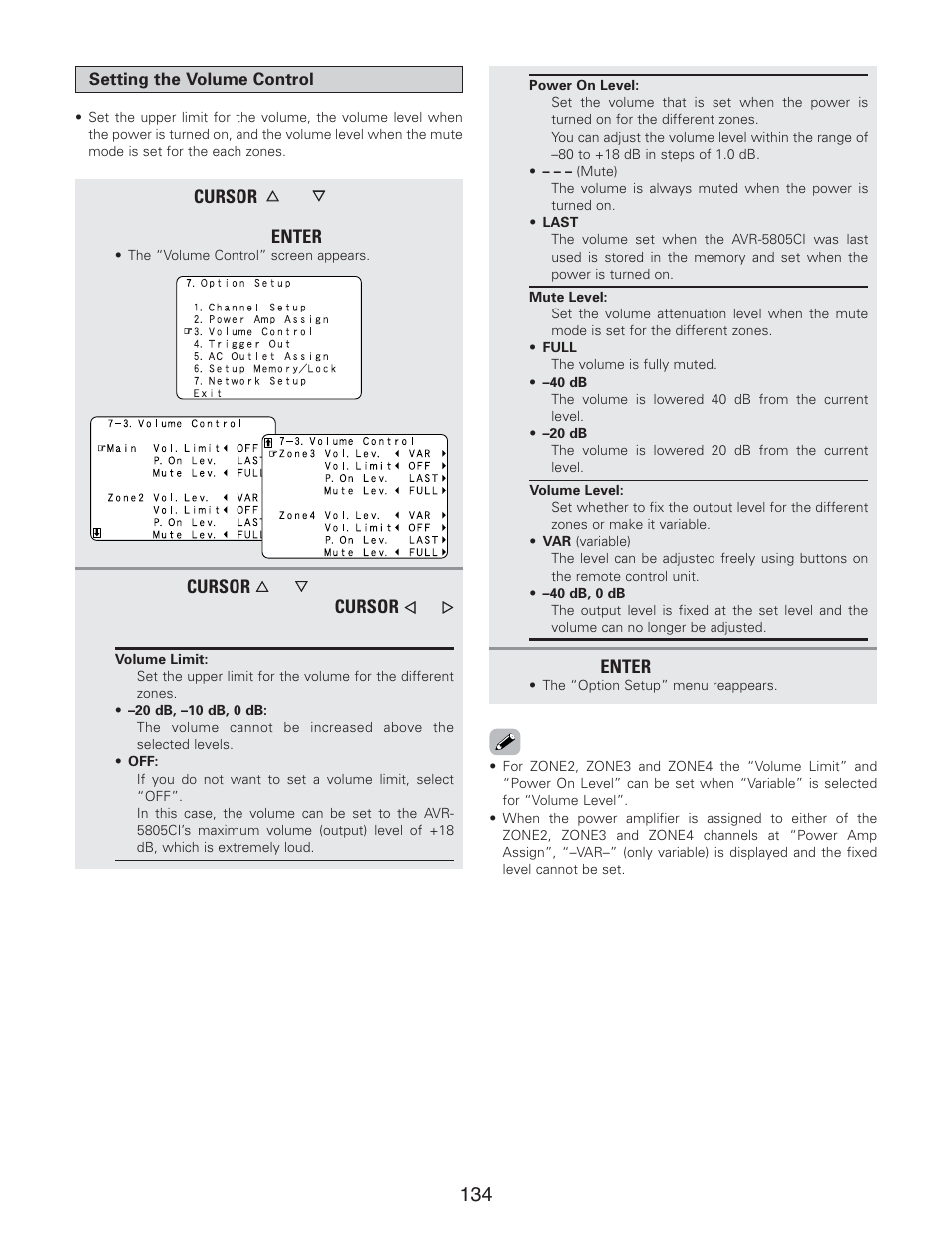 Denon AVR-5805CI User Manual | Page 134 / 214