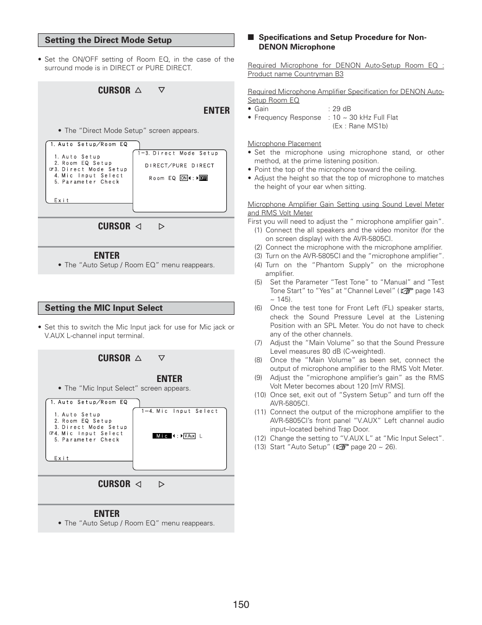Denon AVR-5805CI User Manual | Page 150 / 214