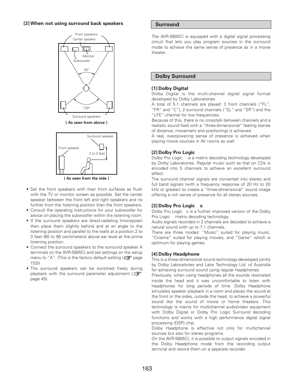 Denon AVR-5805CI User Manual | Page 163 / 214