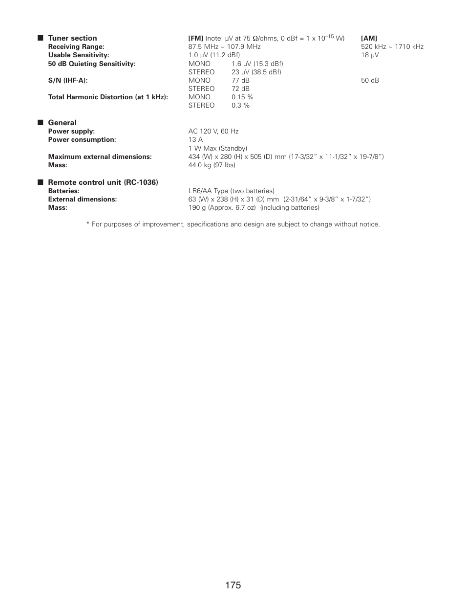 Denon AVR-5805CI User Manual | Page 175 / 214