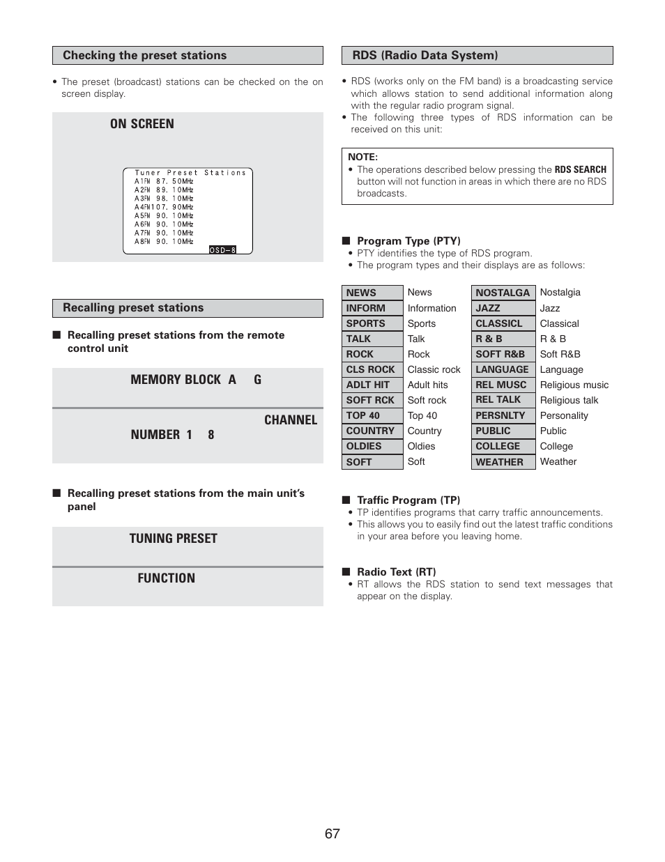 Denon AVR-5805CI User Manual | Page 67 / 214