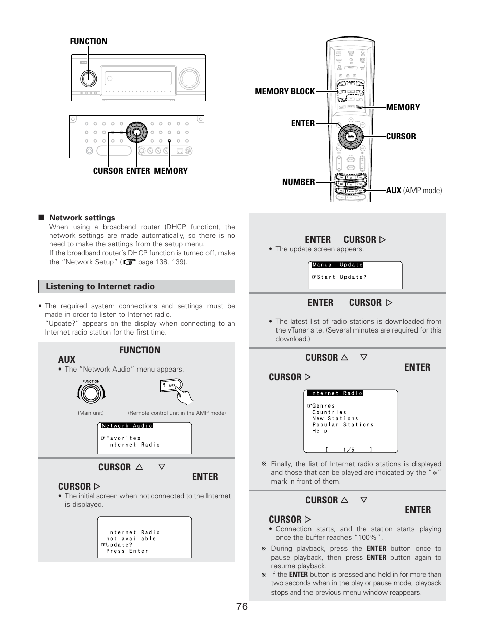 Denon AVR-5805CI User Manual | Page 76 / 214