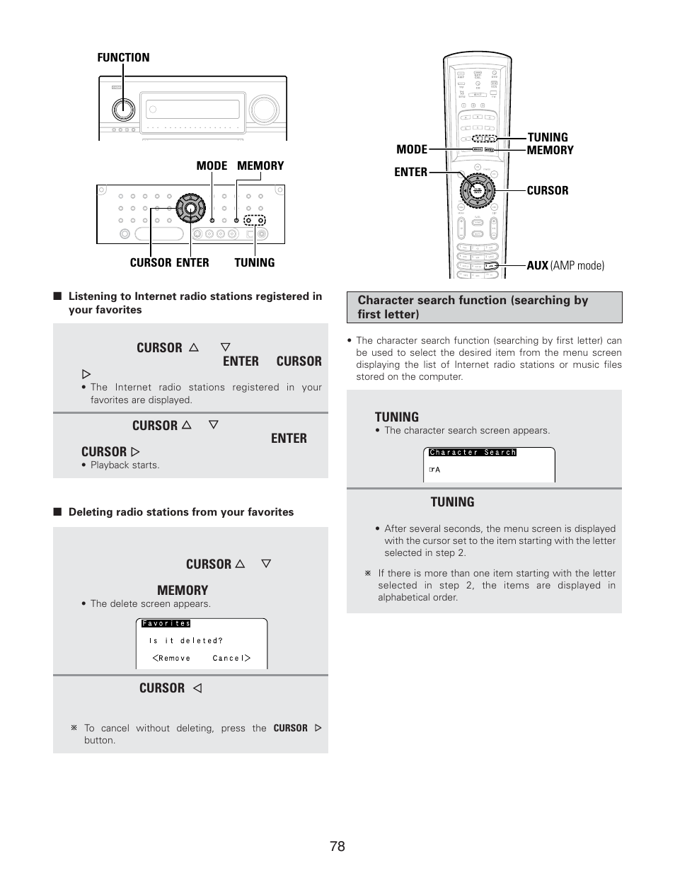 Denon AVR-5805CI User Manual | Page 78 / 214