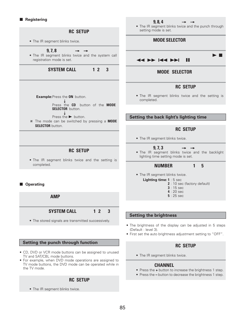 Denon AVR-5805CI User Manual | Page 85 / 214