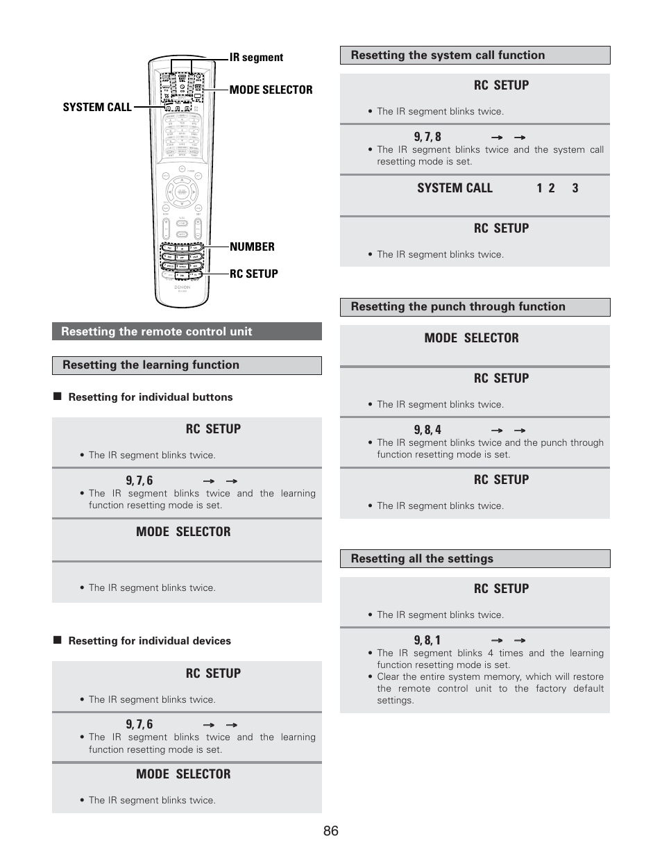 Denon AVR-5805CI User Manual | Page 86 / 214