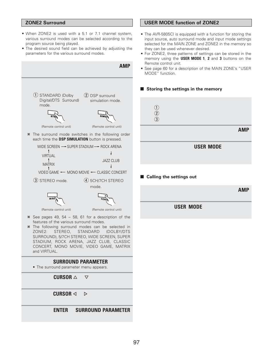 Denon AVR-5805CI User Manual | Page 97 / 214