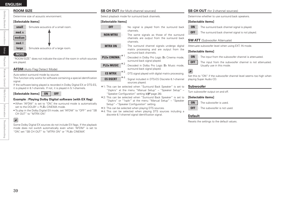 Denon AVR-2308CI User Manual | Page 42 / 78