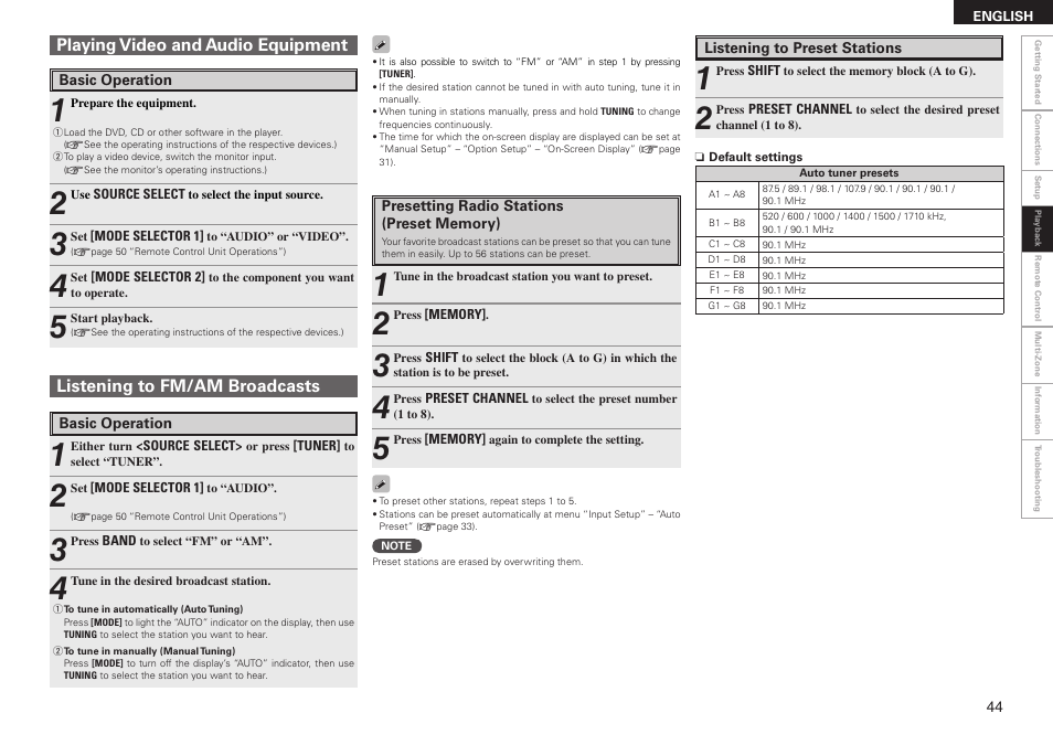 Denon AVR-2308CI User Manual | Page 47 / 78