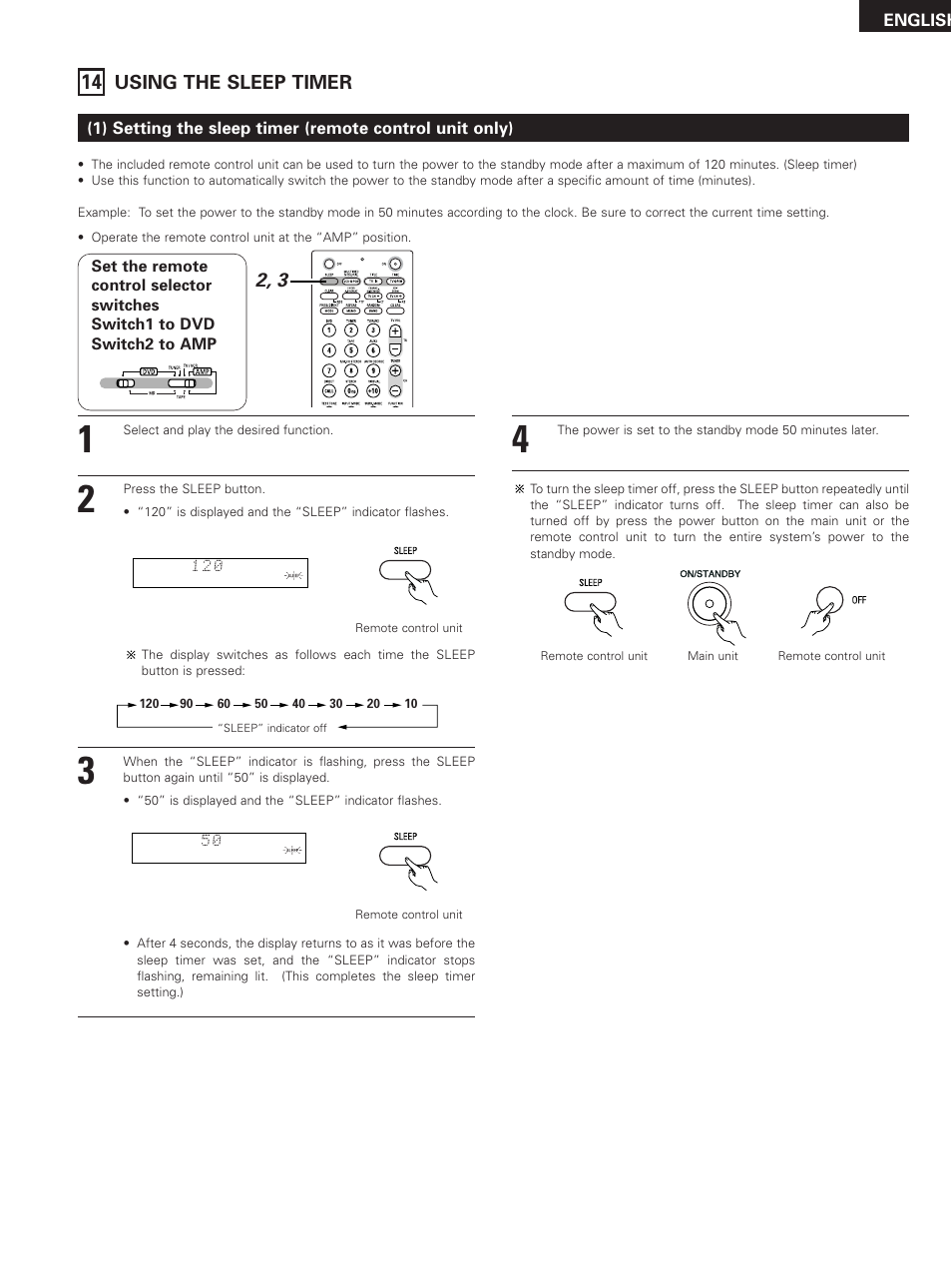 Using the sleep timer | Denon DHT-M330DV User Manual | Page 53 / 60