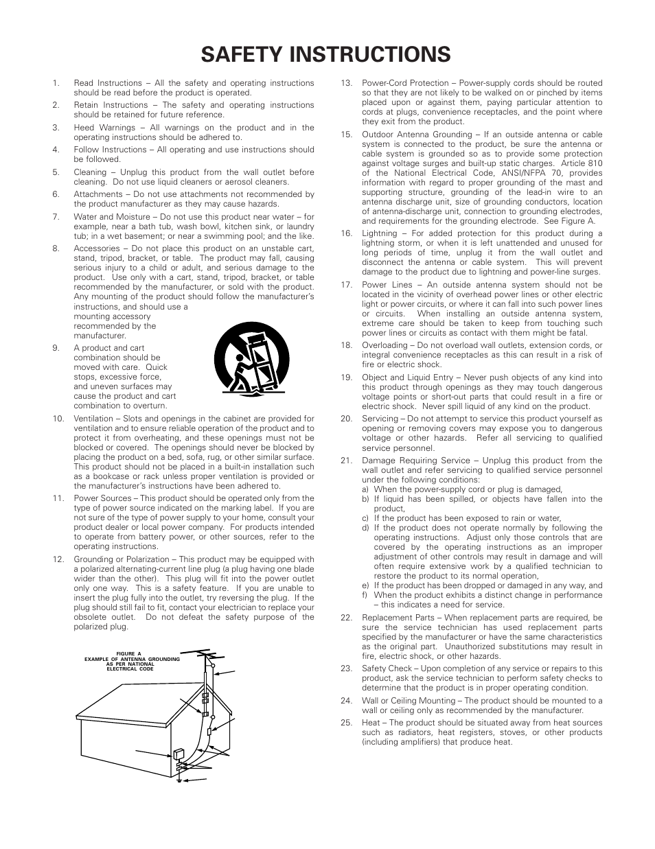 Safety instructions | Denon AVR-685 User Manual | Page 3 / 75