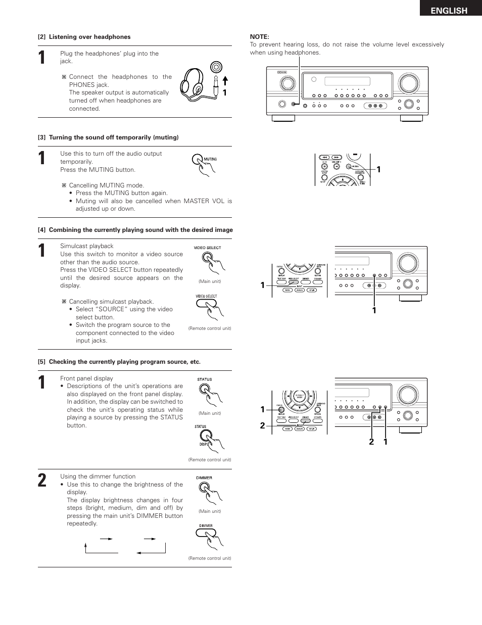 Denon AVR-685 User Manual | Page 37 / 75