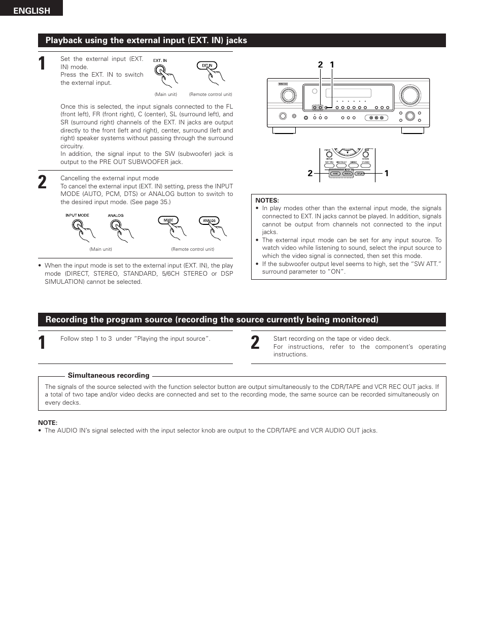 Denon AVR-685 User Manual | Page 38 / 75