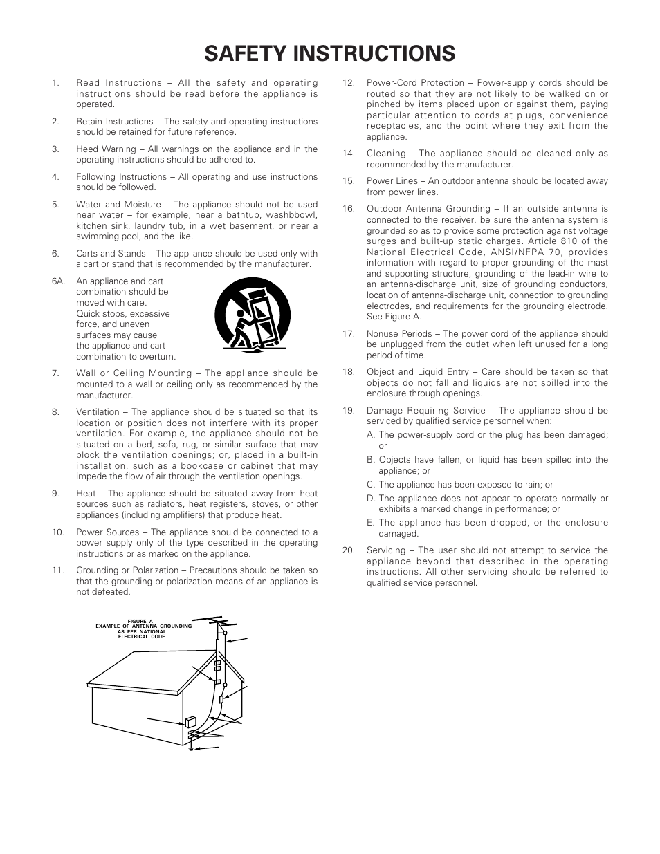 Safety instructions | Denon DN-2100F User Manual | Page 3 / 20