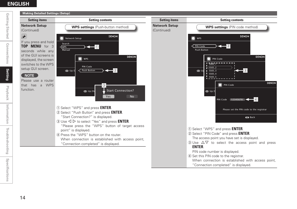 English | Denon ASD-51W User Manual | Page 22 / 47